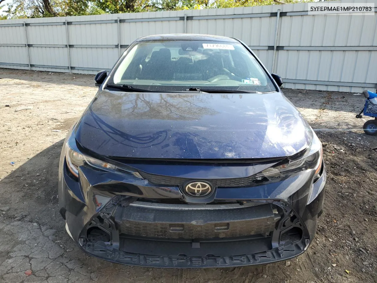 5YFEPMAE1MP210783 2021 Toyota Corolla Le