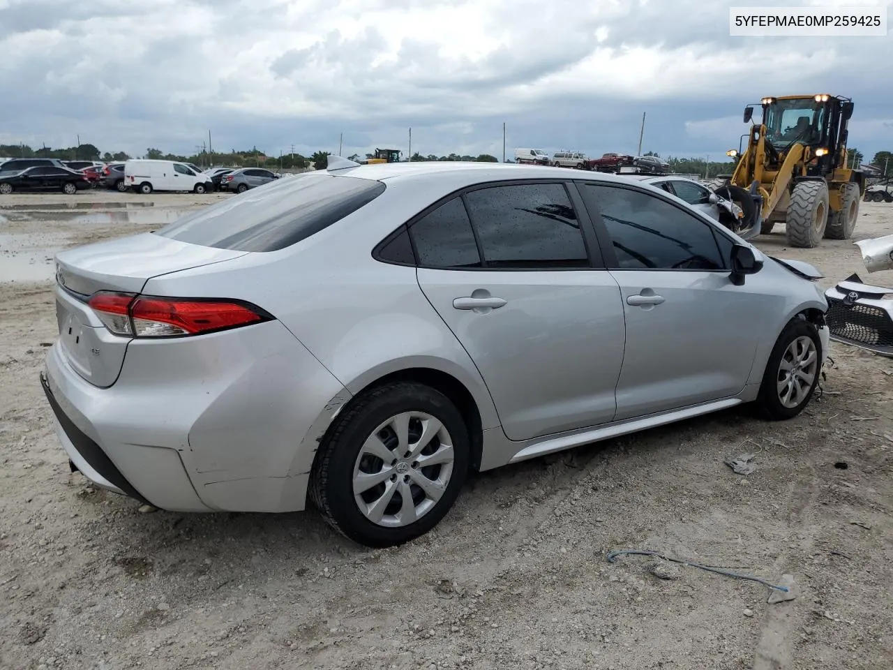 2021 Toyota Corolla Le VIN: 5YFEPMAE0MP259425 Lot: 71828404