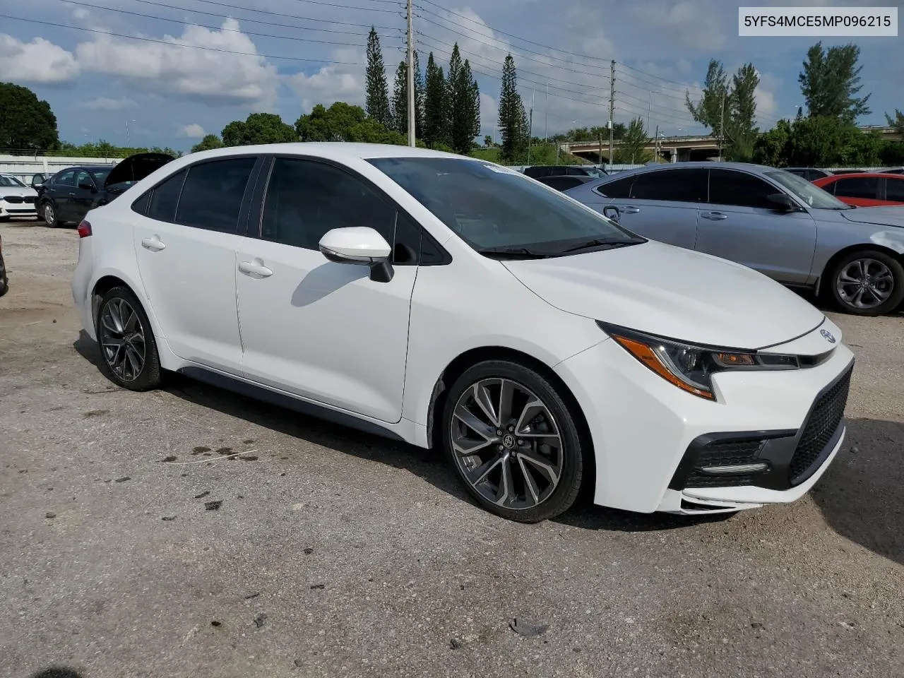 2021 Toyota Corolla Se VIN: 5YFS4MCE5MP096215 Lot: 71830444