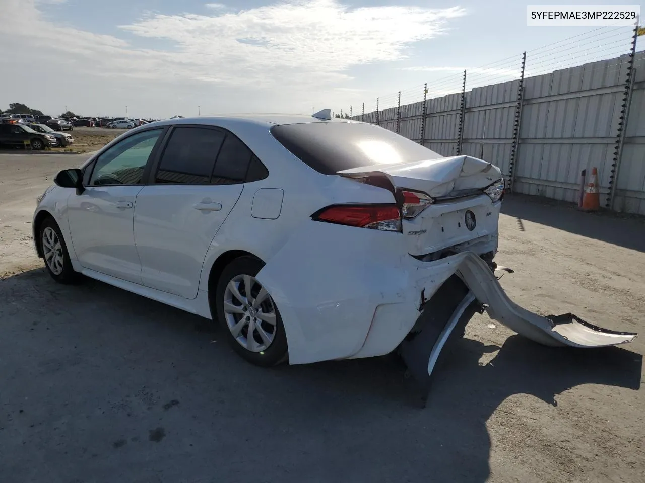 2021 Toyota Corolla Le VIN: 5YFEPMAE3MP222529 Lot: 71846064