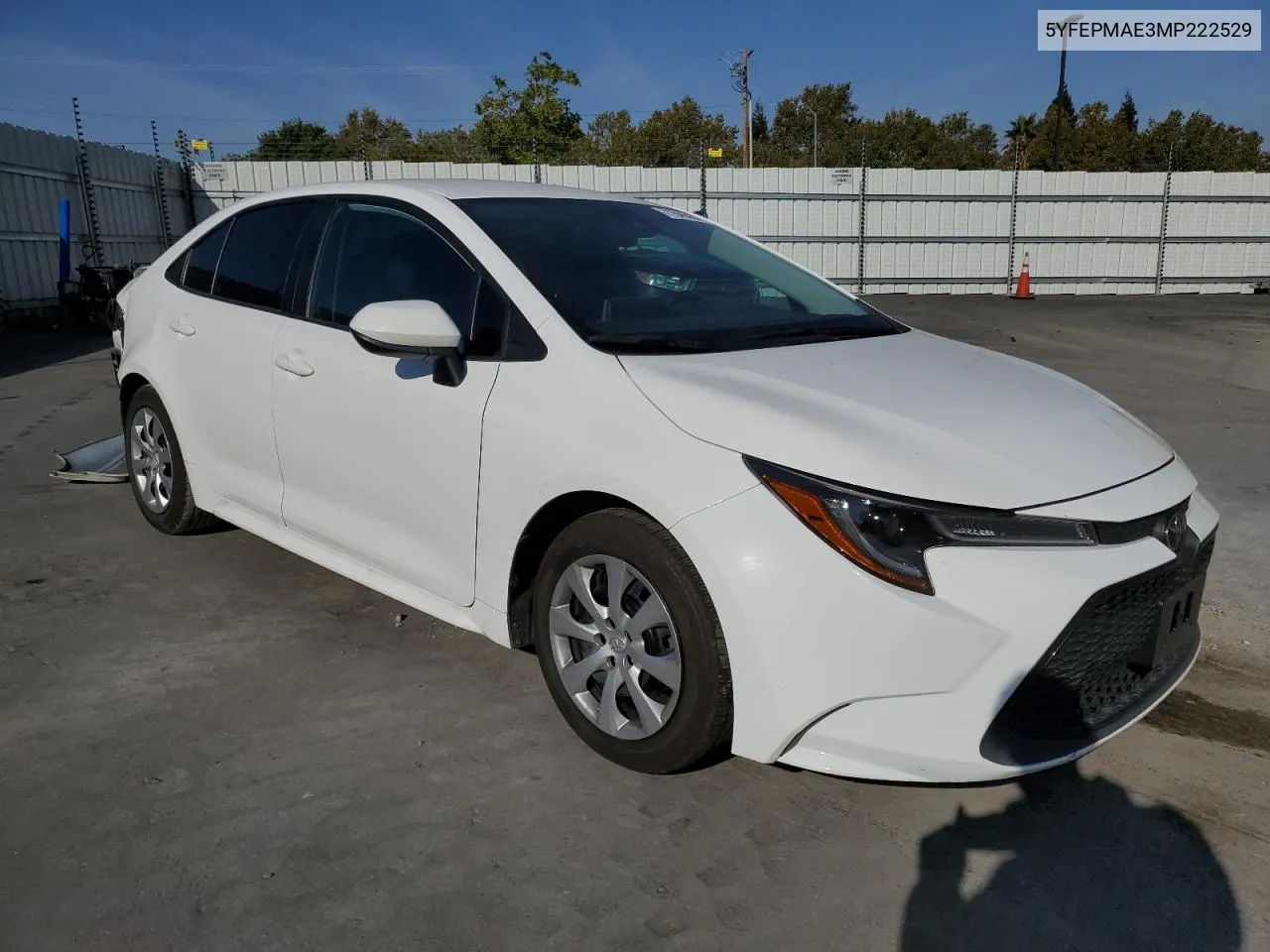 2021 Toyota Corolla Le VIN: 5YFEPMAE3MP222529 Lot: 71846064