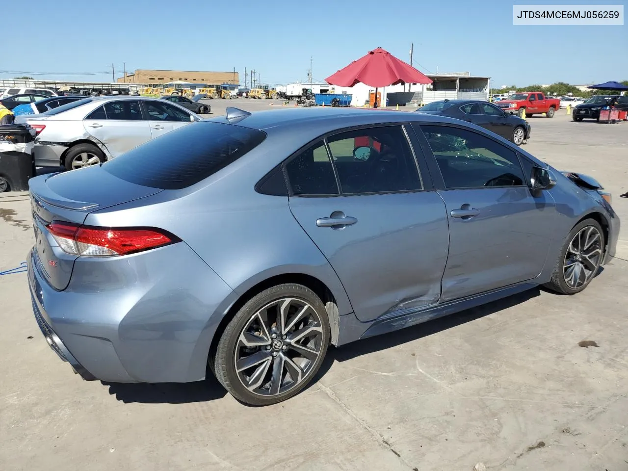 2021 Toyota Corolla Se VIN: JTDS4MCE6MJ056259 Lot: 72235364