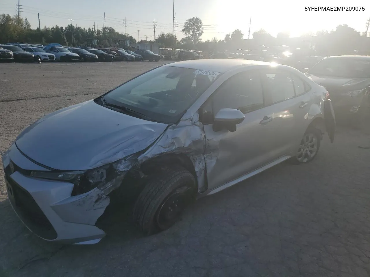 5YFEPMAE2MP209075 2021 Toyota Corolla Le