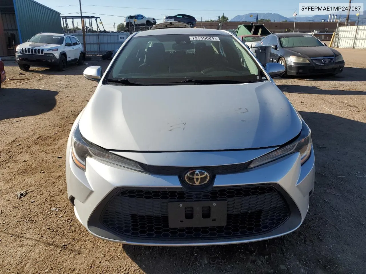 5YFEPMAE1MP247087 2021 Toyota Corolla Le