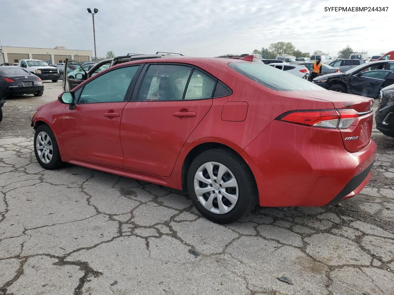 2021 Toyota Corolla Le VIN: 5YFEPMAE8MP244347 Lot: 72572164