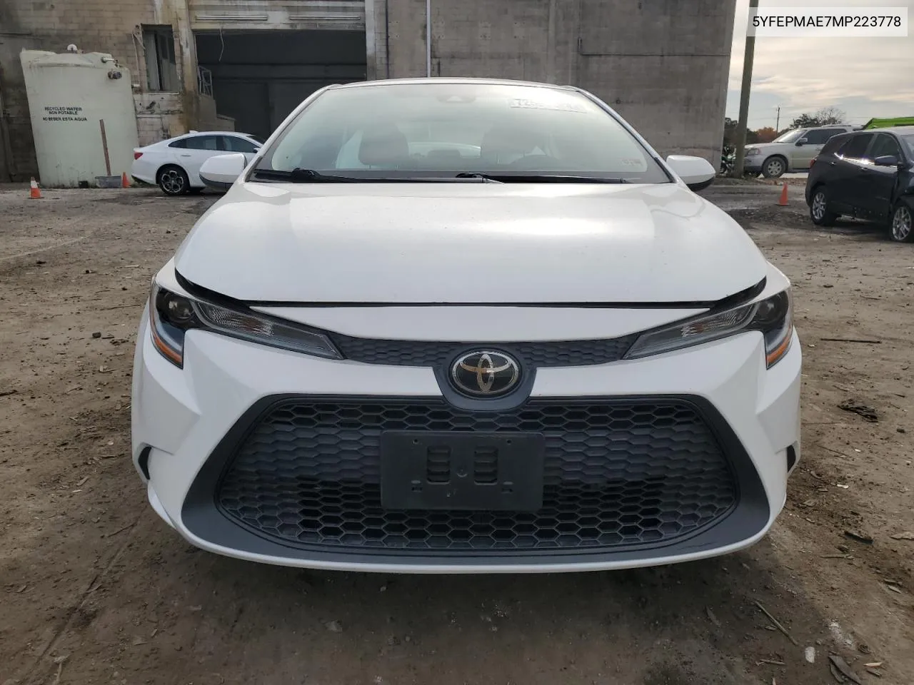 2021 Toyota Corolla Le VIN: 5YFEPMAE7MP223778 Lot: 72592644