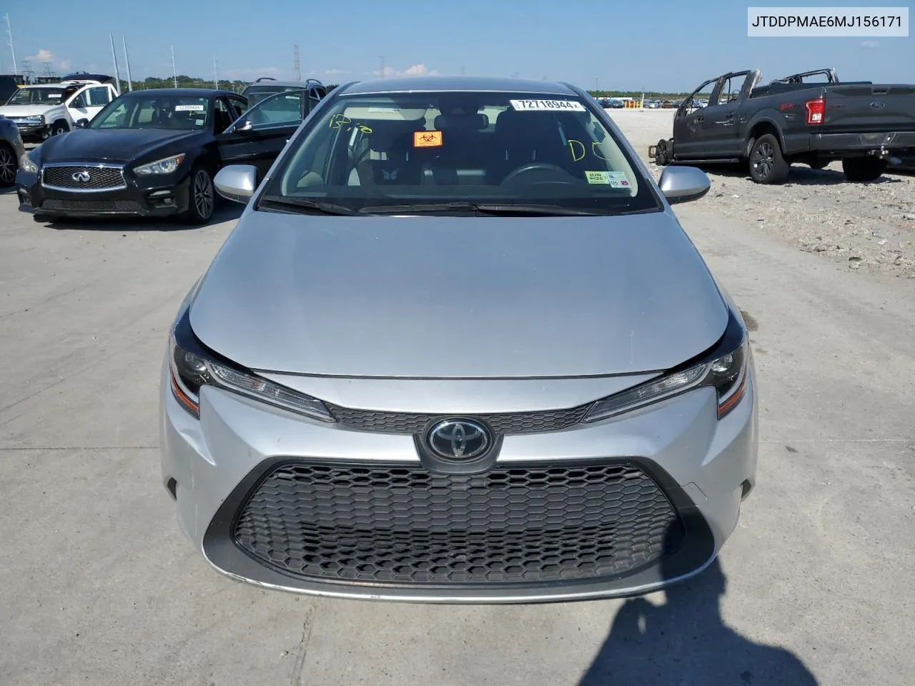 2021 Toyota Corolla L VIN: JTDDPMAE6MJ156171 Lot: 72718944