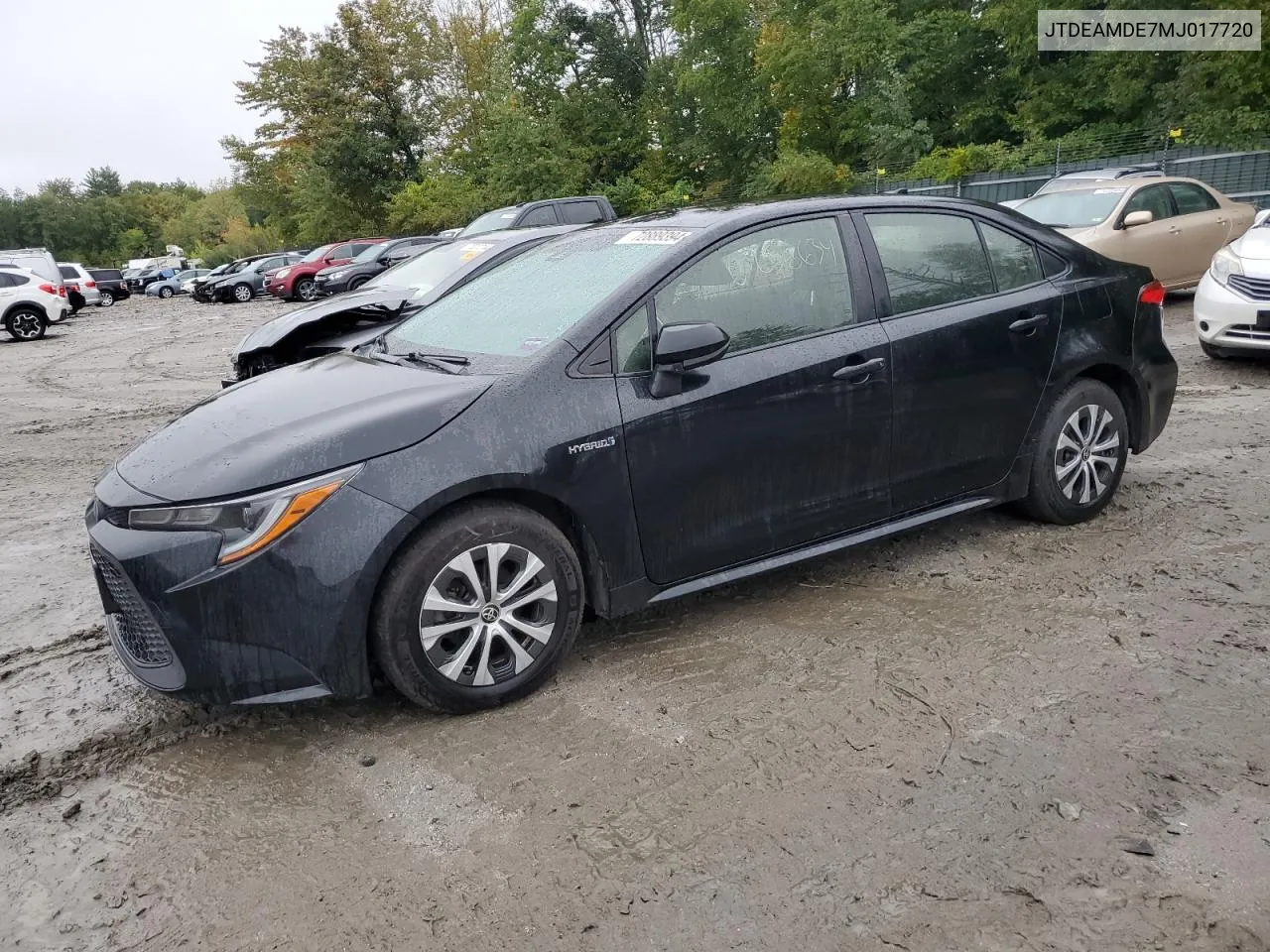 2021 Toyota Corolla Le VIN: JTDEAMDE7MJ017720 Lot: 72889394