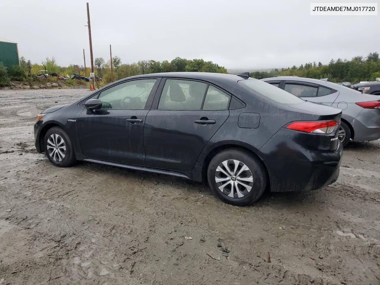 2021 Toyota Corolla Le VIN: JTDEAMDE7MJ017720 Lot: 72889394