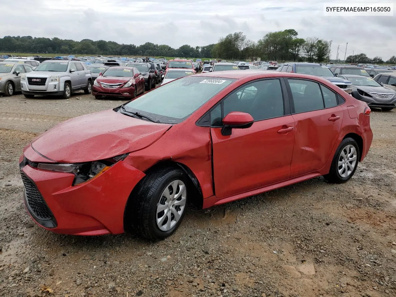 2021 Toyota Corolla Le VIN: 5YFEPMAE6MP165050 Lot: 72968504