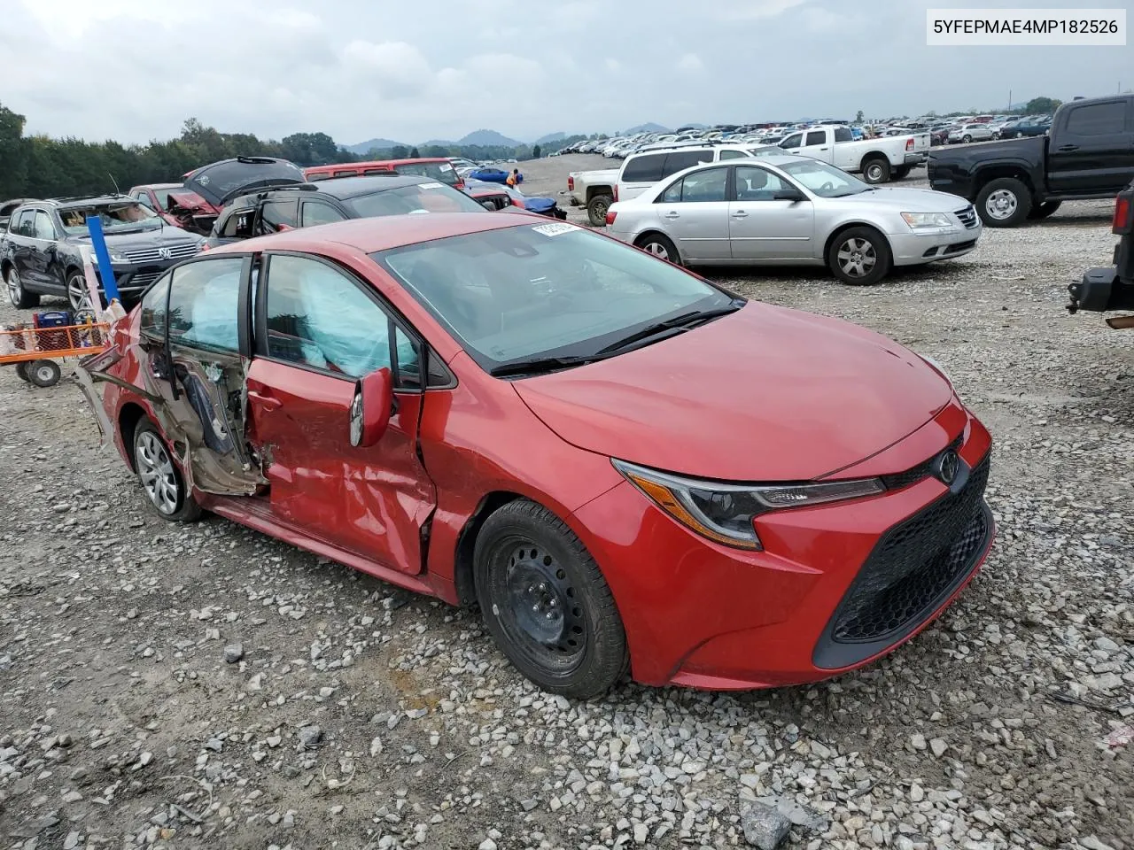 2021 Toyota Corolla Le VIN: 5YFEPMAE4MP182526 Lot: 73213194