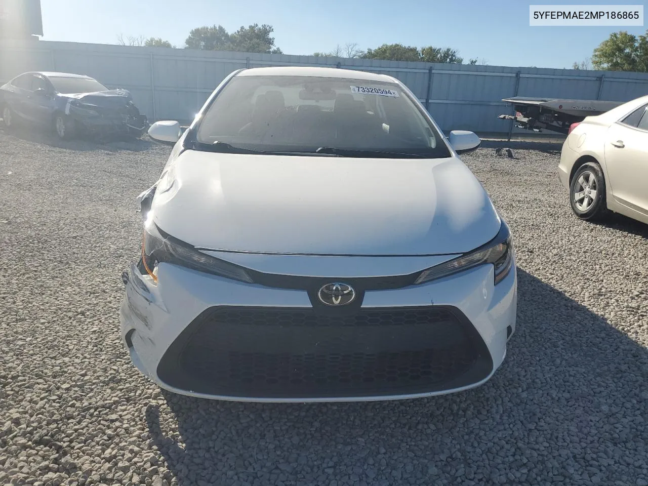 2021 Toyota Corolla Le VIN: 5YFEPMAE2MP186865 Lot: 73320594