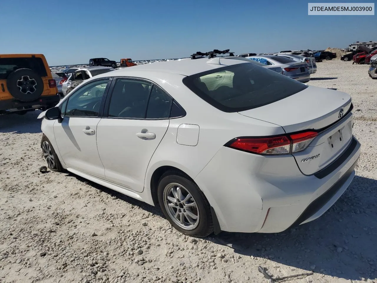 2021 Toyota Corolla Le VIN: JTDEAMDE5MJ003900 Lot: 73360724