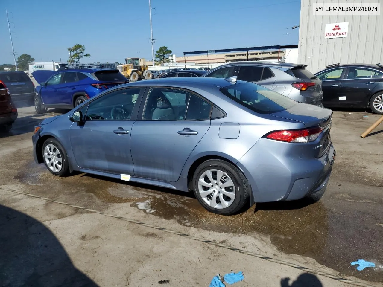 2021 Toyota Corolla Le VIN: 5YFEPMAE8MP248074 Lot: 73382264