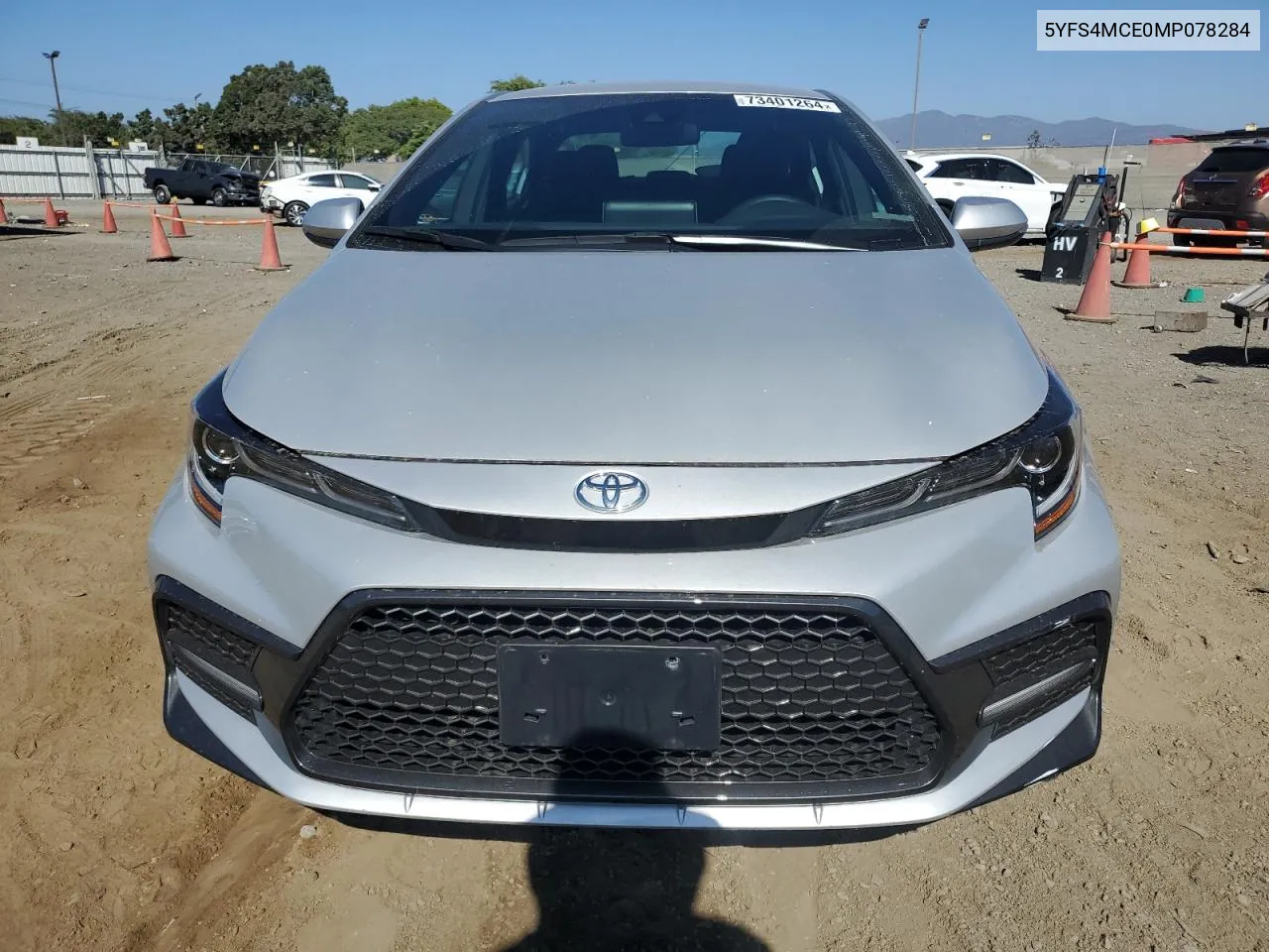 2021 Toyota Corolla Se VIN: 5YFS4MCE0MP078284 Lot: 73401264