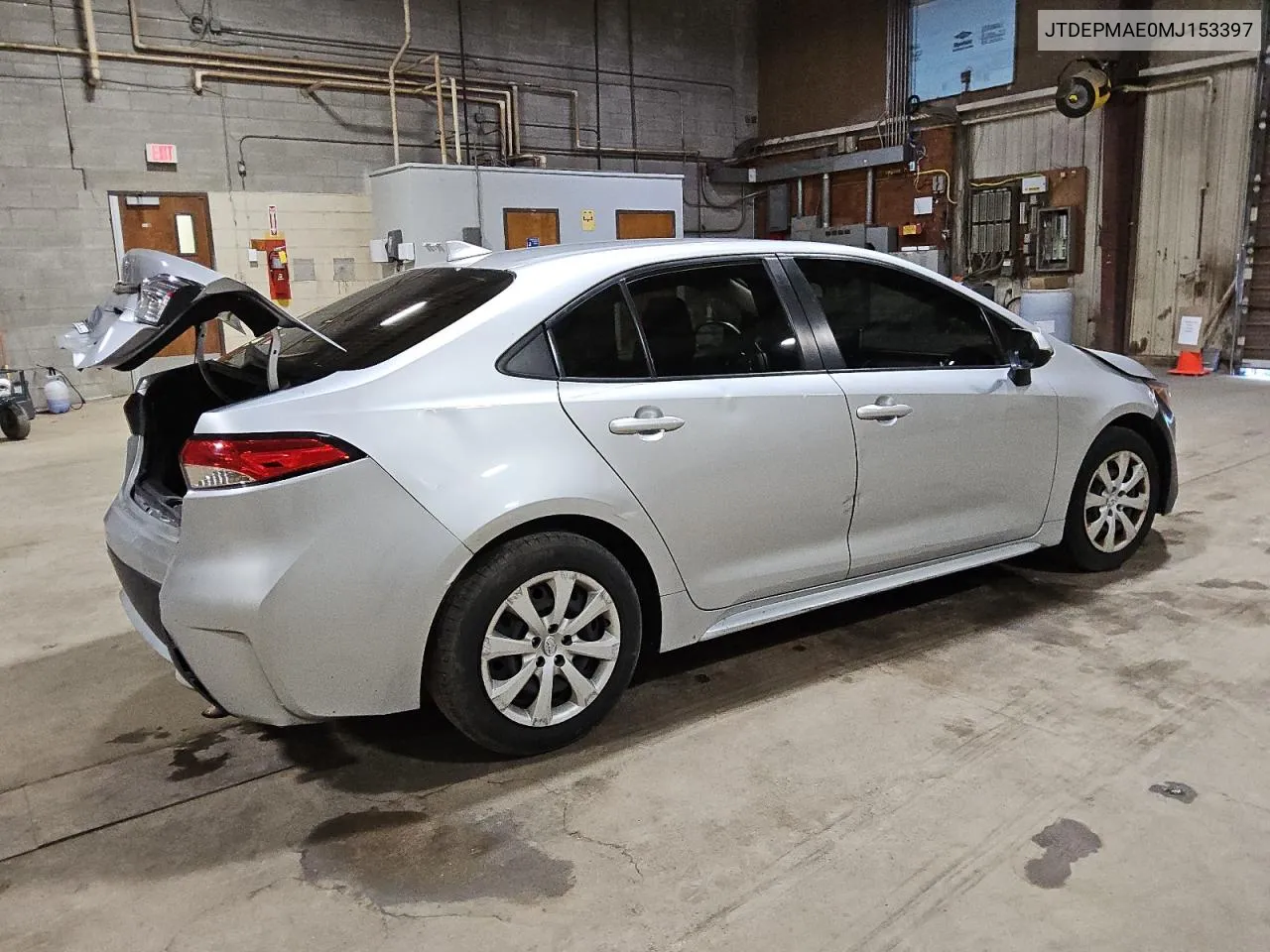 2021 Toyota Corolla Le VIN: JTDEPMAE0MJ153397 Lot: 73628934