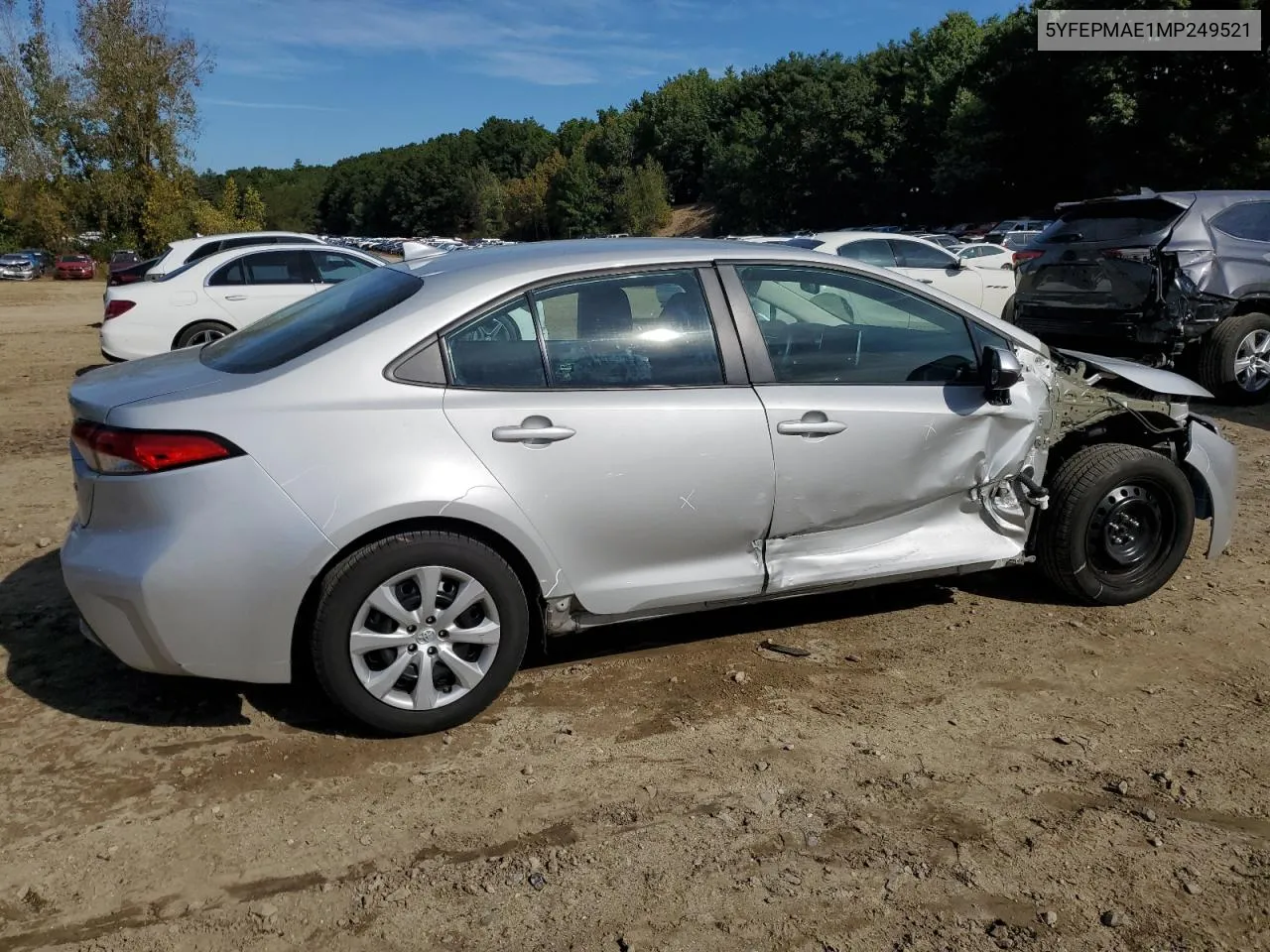 2021 Toyota Corolla Le VIN: 5YFEPMAE1MP249521 Lot: 73630494