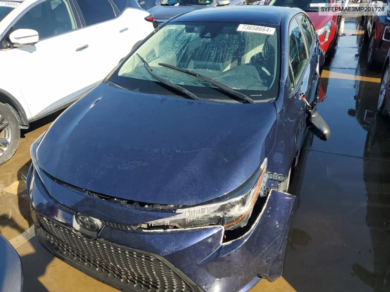 5YFEPMAE3MP201728 2021 Toyota Corolla Le