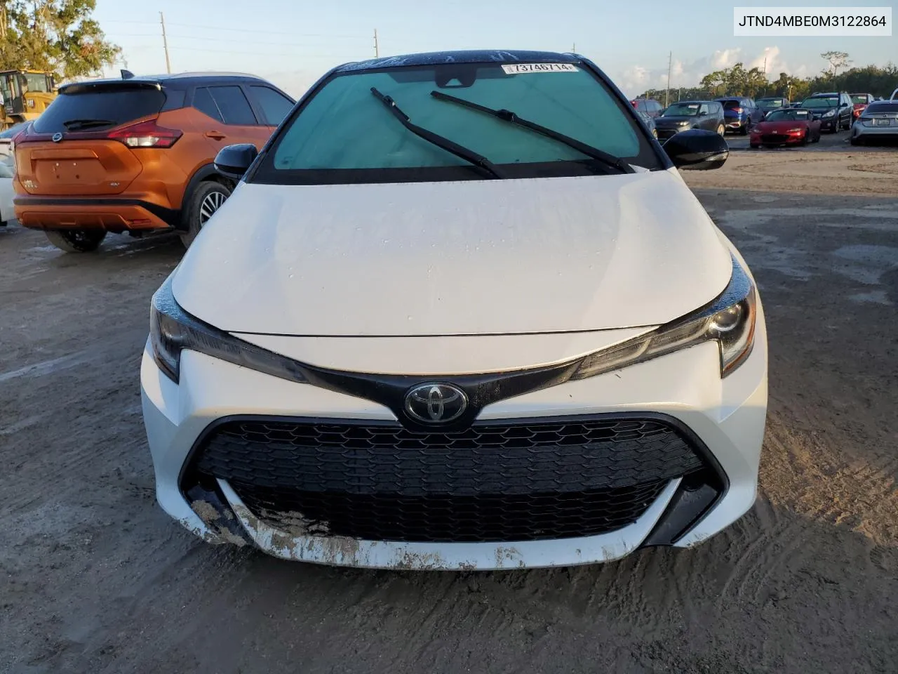 2021 Toyota Corolla Se VIN: JTND4MBE0M3122864 Lot: 73746714