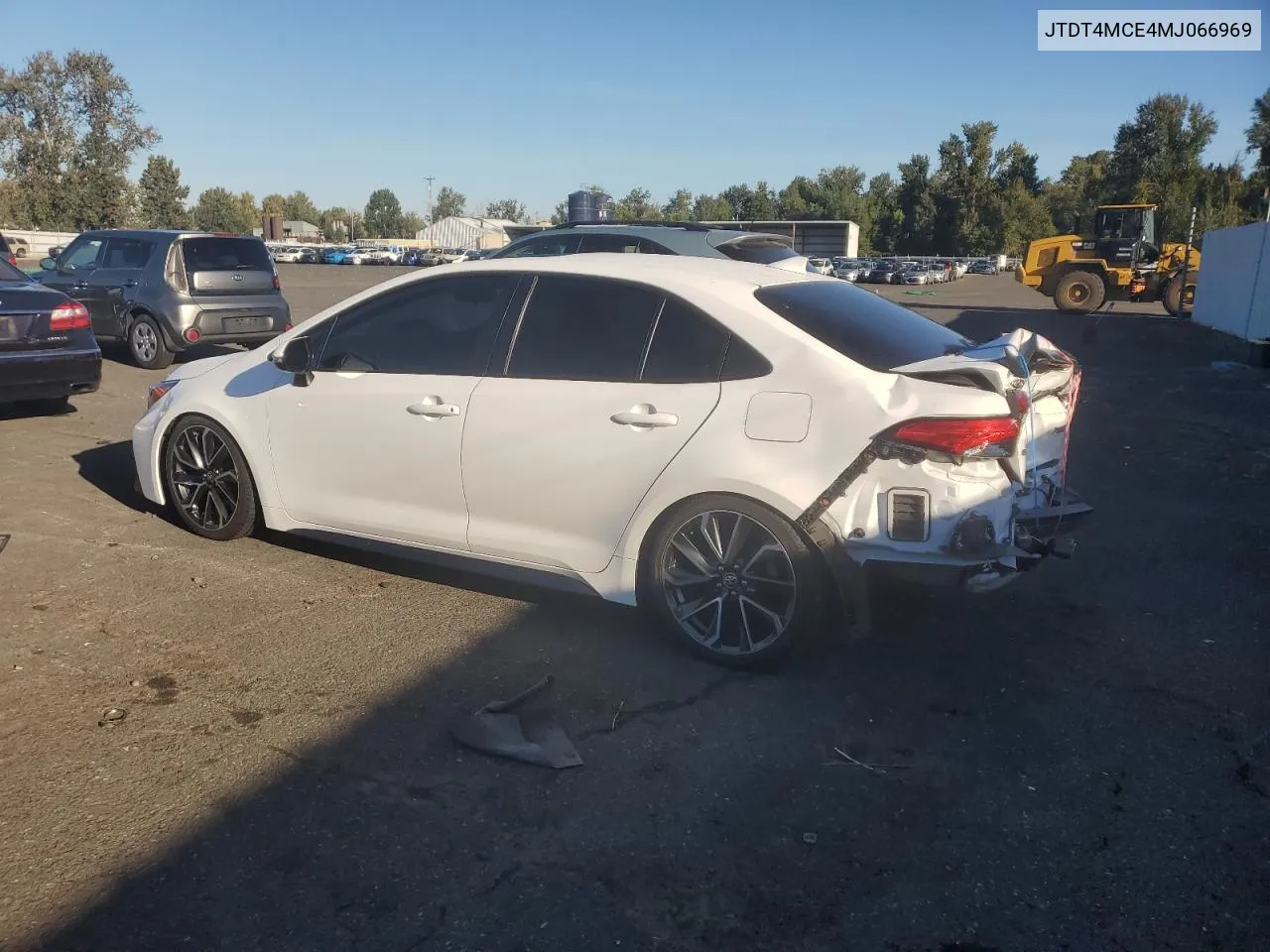 2021 Toyota Corolla Xse VIN: JTDT4MCE4MJ066969 Lot: 73811744