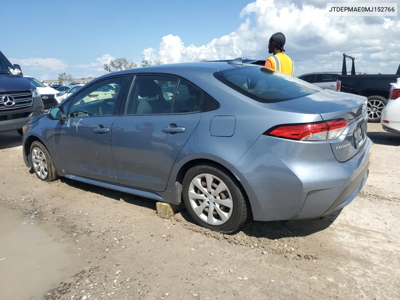 2021 Toyota Corolla Le VIN: JTDEPMAE0MJ152766 Lot: 73826824