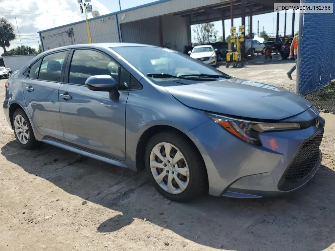 2021 Toyota Corolla Le VIN: JTDEPMAE0MJ152766 Lot: 73826824