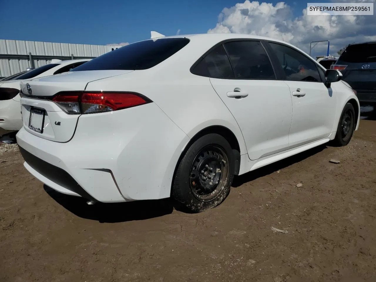 5YFEPMAE8MP259561 2021 Toyota Corolla Le