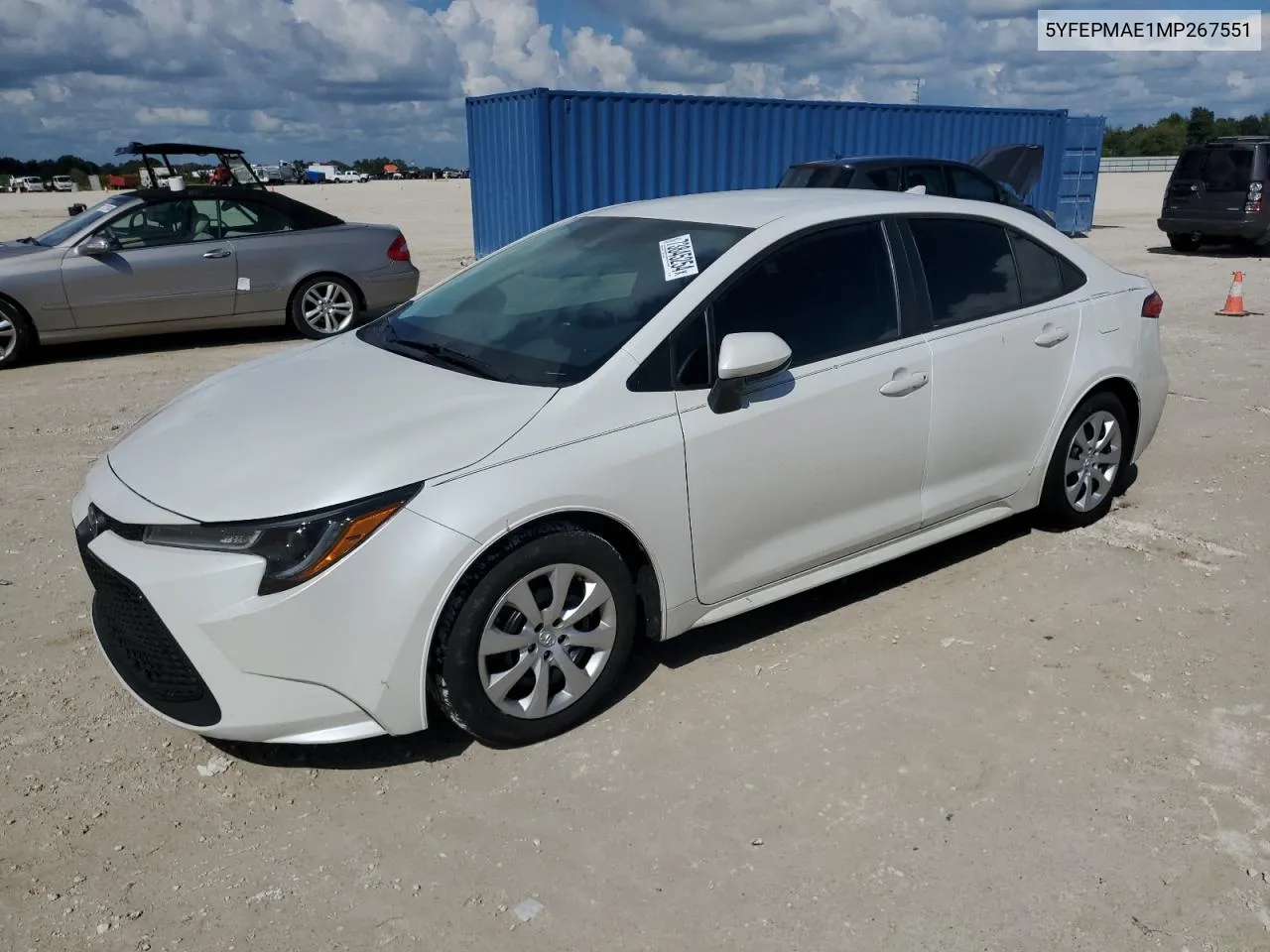 2021 Toyota Corolla Le VIN: 5YFEPMAE1MP267551 Lot: 73845254