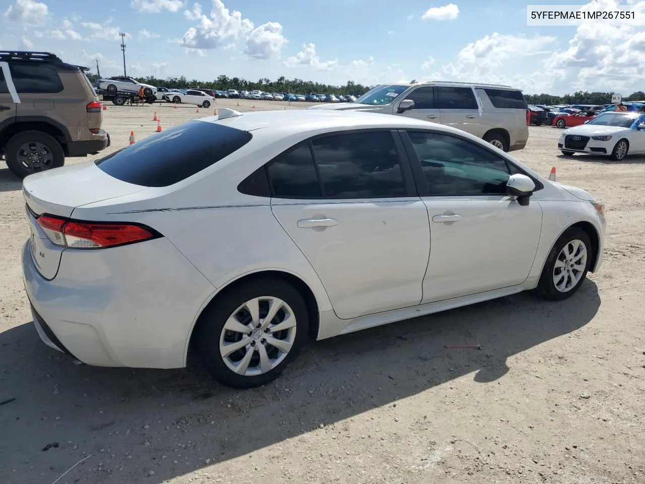 2021 Toyota Corolla Le VIN: 5YFEPMAE1MP267551 Lot: 73845254