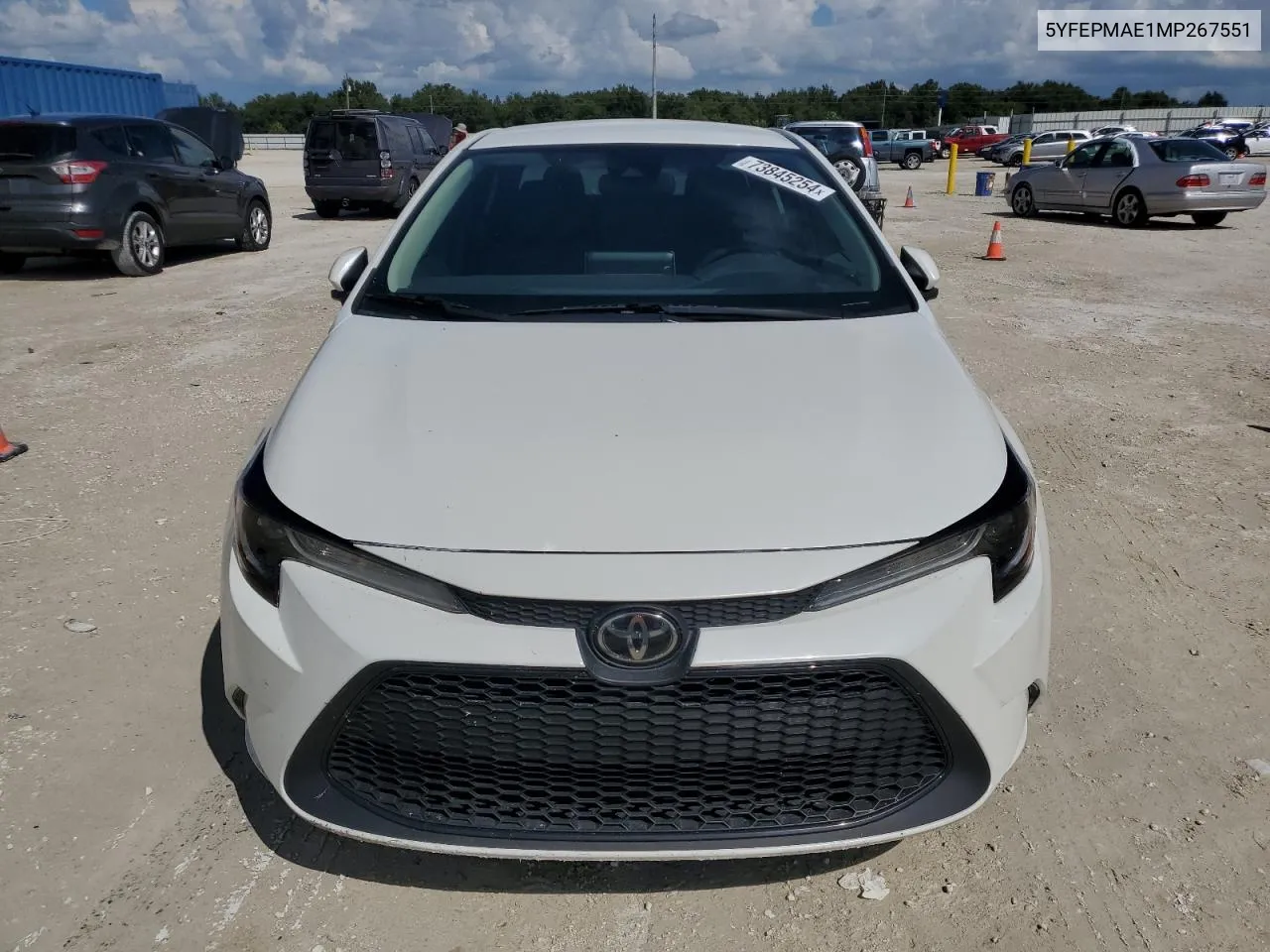 2021 Toyota Corolla Le VIN: 5YFEPMAE1MP267551 Lot: 73845254