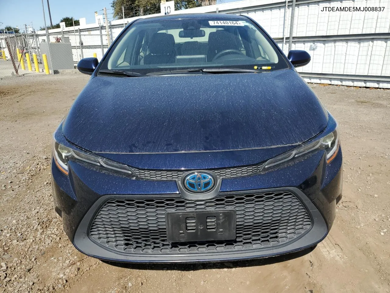 2021 Toyota Corolla Le VIN: JTDEAMDE5MJ008837 Lot: 74140164