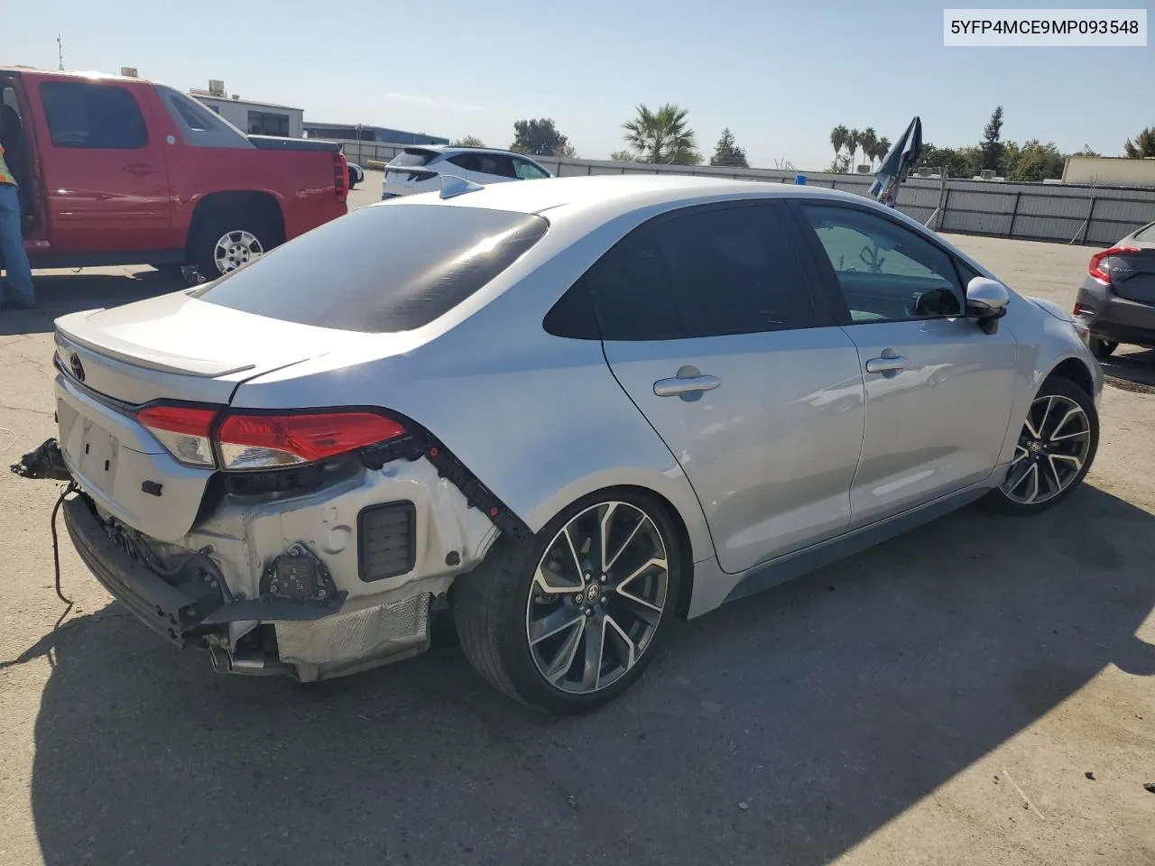 2021 Toyota Corolla Se VIN: 5YFP4MCE9MP093548 Lot: 74247704