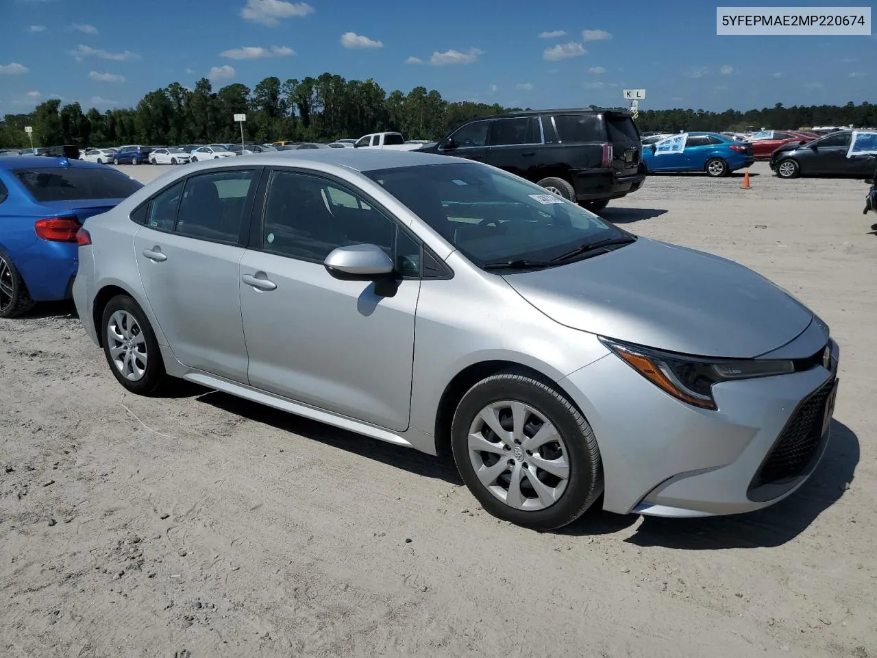 2021 Toyota Corolla Le VIN: 5YFEPMAE2MP220674 Lot: 74387724