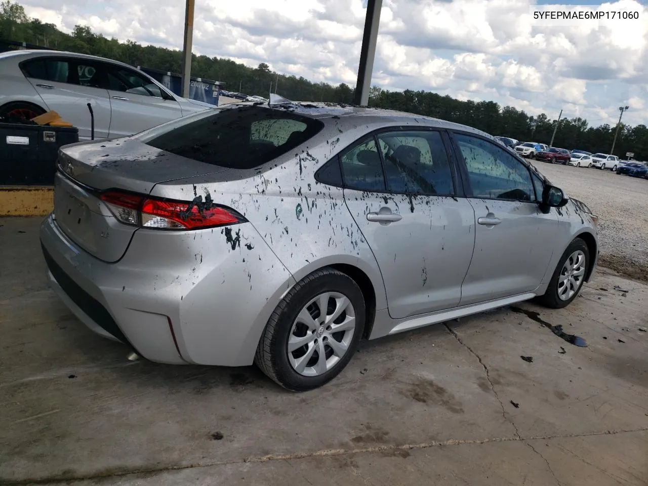 2021 Toyota Corolla Le VIN: 5YFEPMAE6MP171060 Lot: 74503054