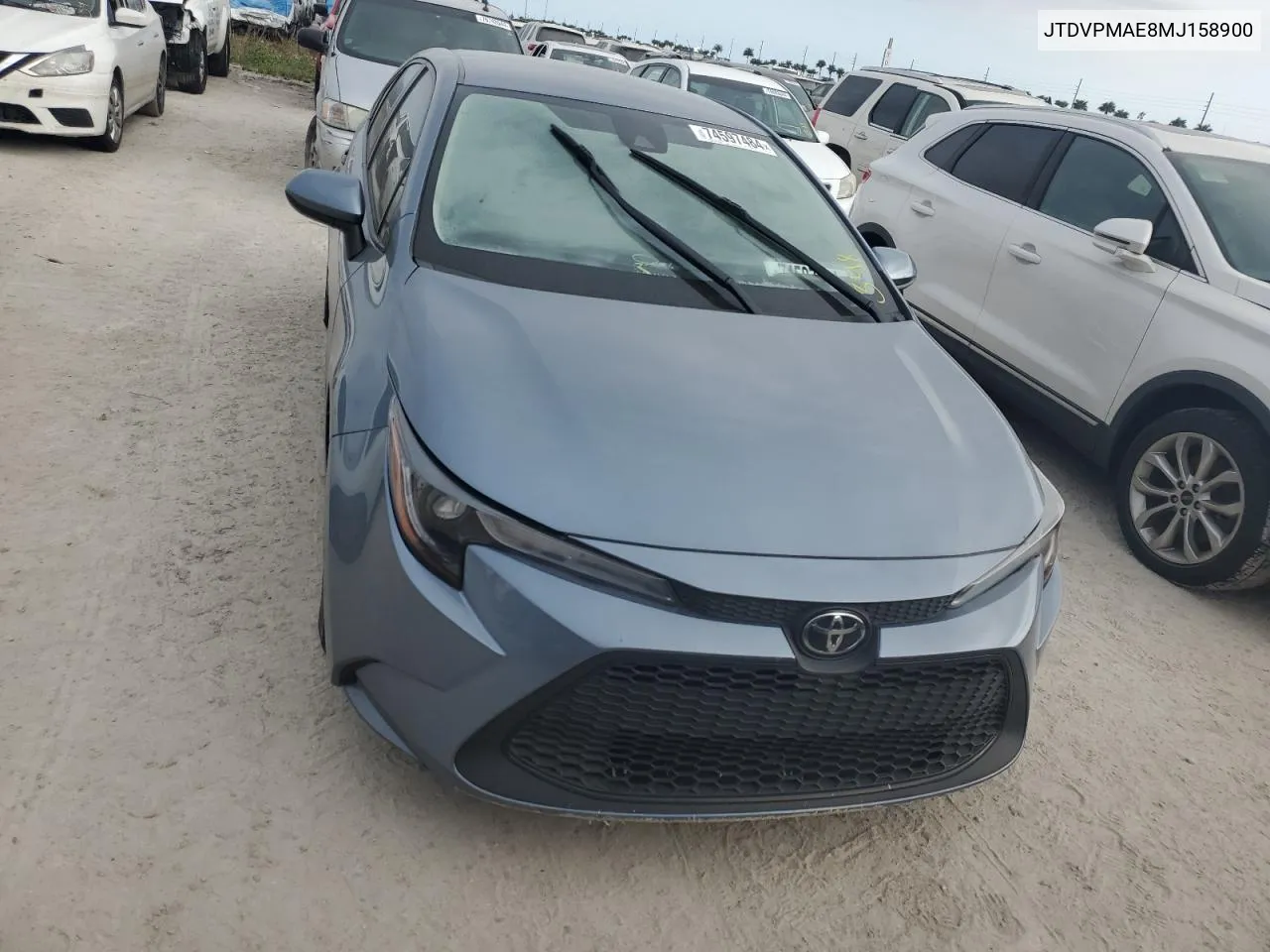 2021 Toyota Corolla Le VIN: JTDVPMAE8MJ158900 Lot: 74597484