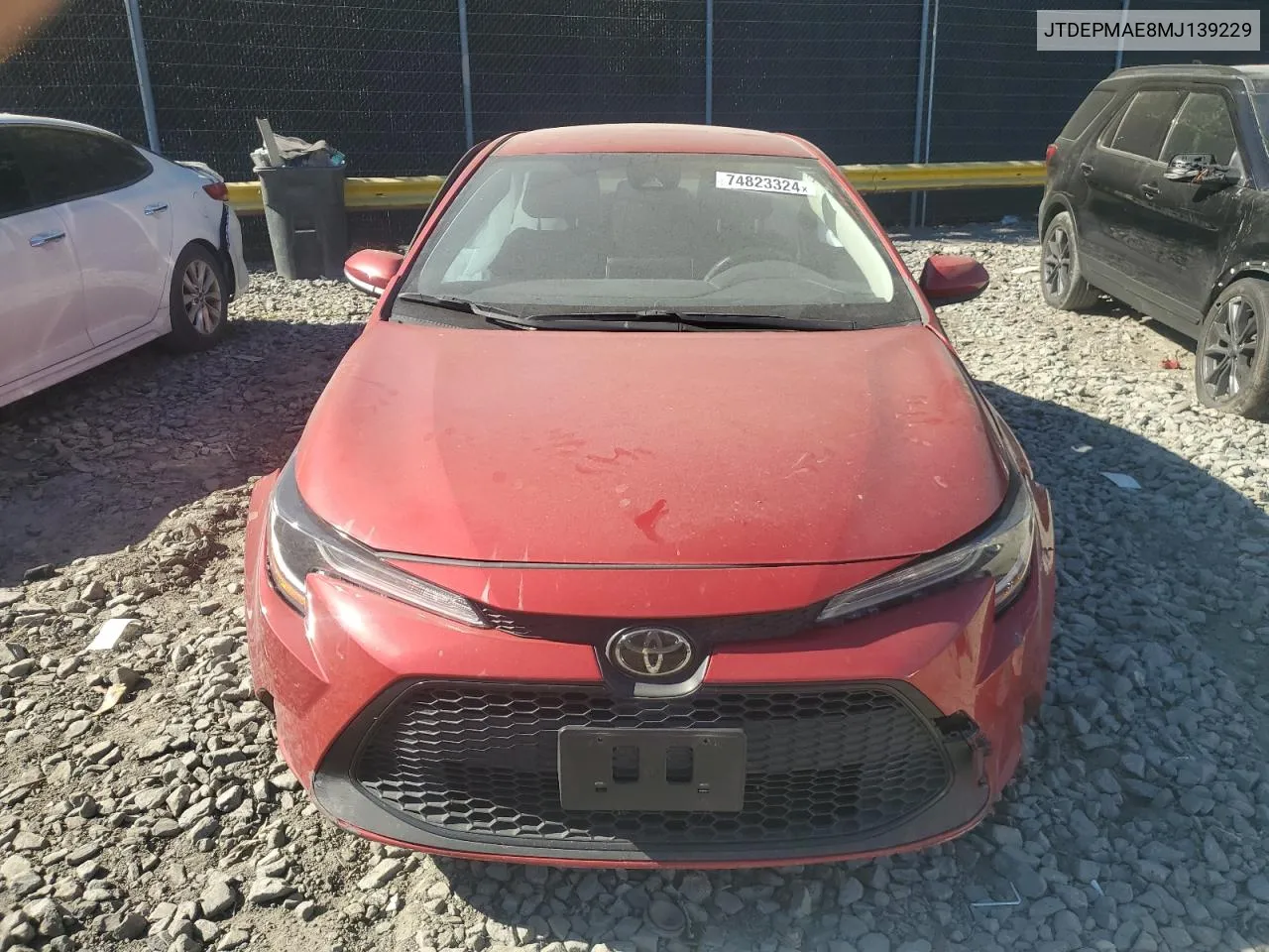 2021 Toyota Corolla Le VIN: JTDEPMAE8MJ139229 Lot: 74823324