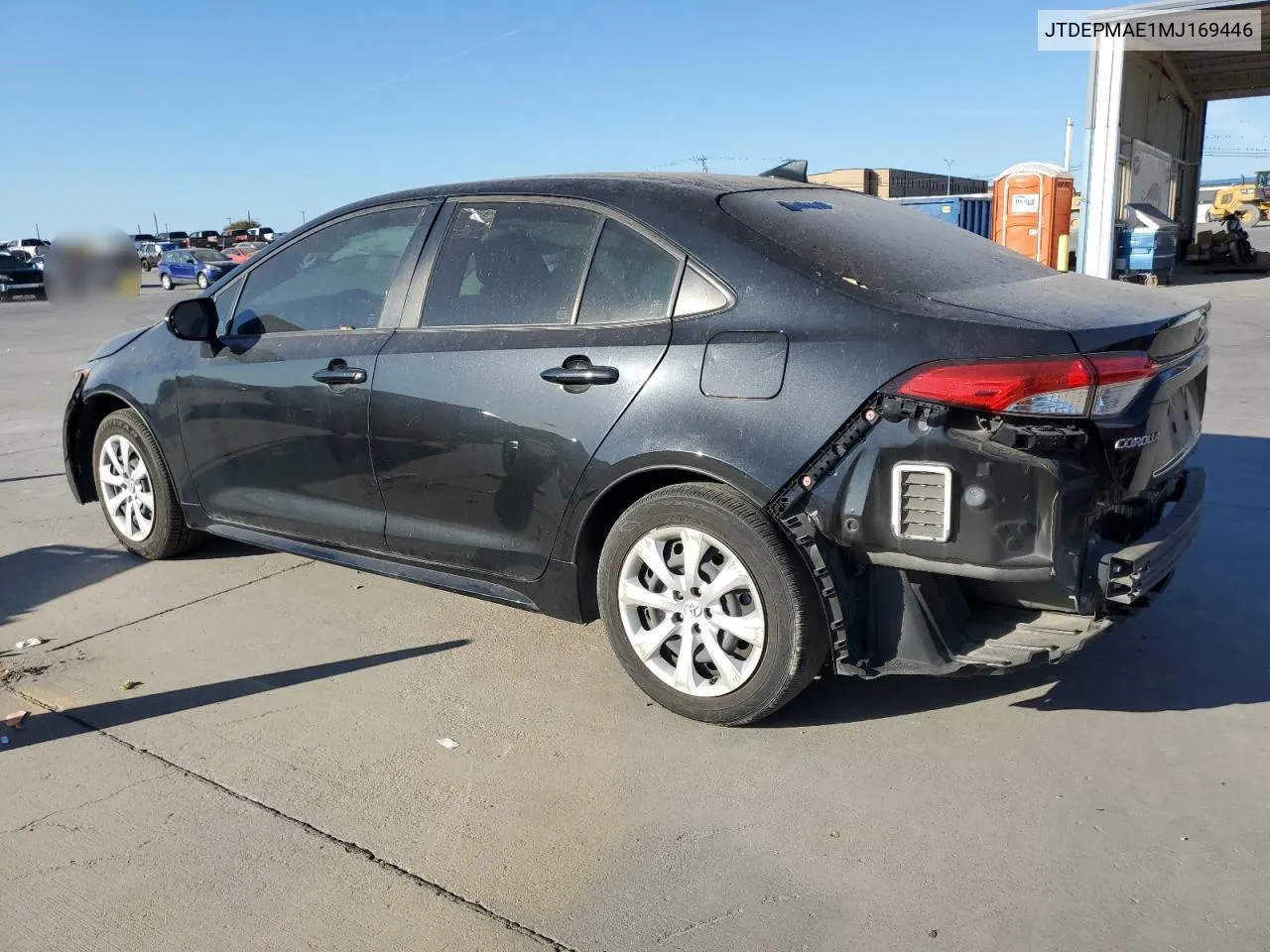 2021 Toyota Corolla Le VIN: JTDEPMAE1MJ169446 Lot: 75246014