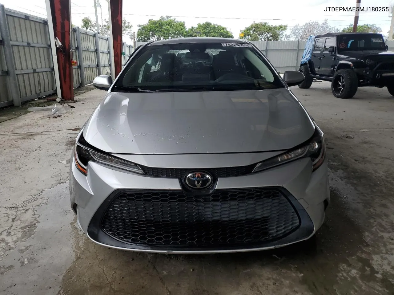 2021 Toyota Corolla Le VIN: JTDEPMAE5MJ180255 Lot: 76320654