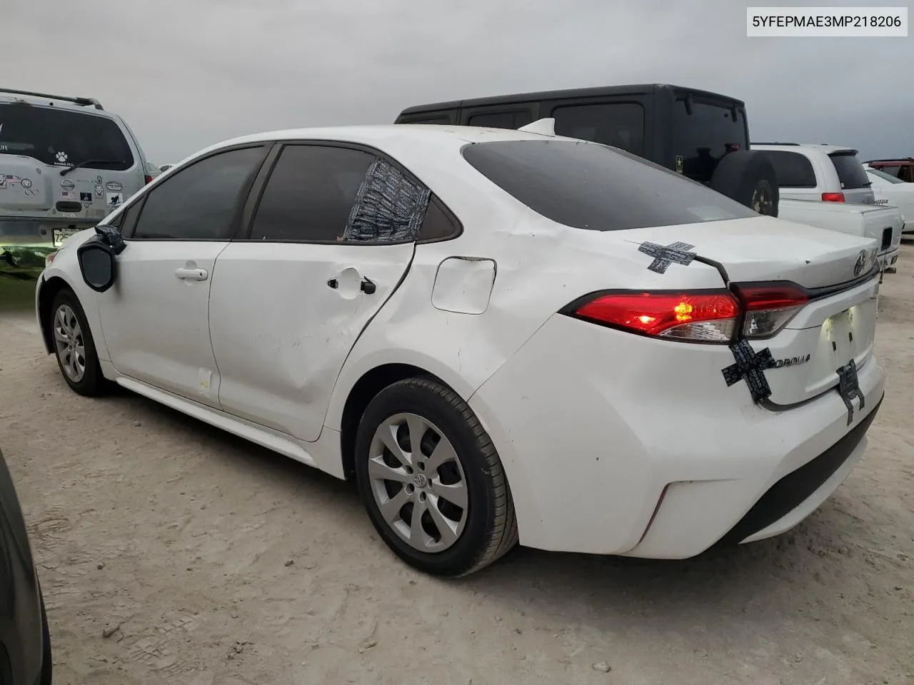 2021 Toyota Corolla Le VIN: 5YFEPMAE3MP218206 Lot: 76688944