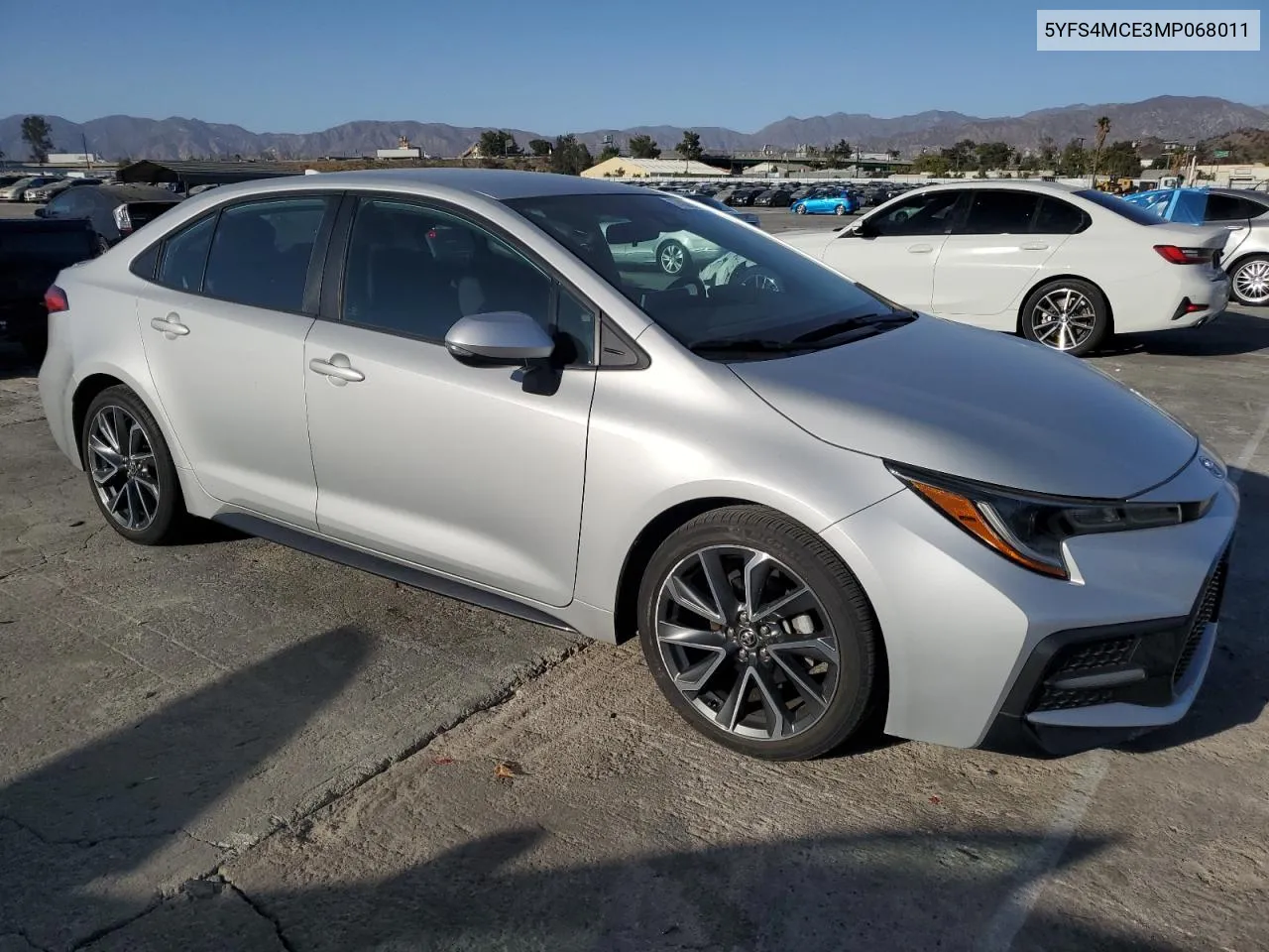 2021 Toyota Corolla Se VIN: 5YFS4MCE3MP068011 Lot: 77038664