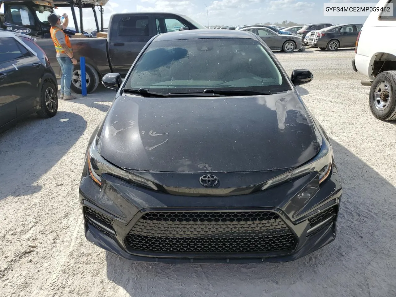 2021 Toyota Corolla Se VIN: 5YFS4MCE2MP059462 Lot: 77078224