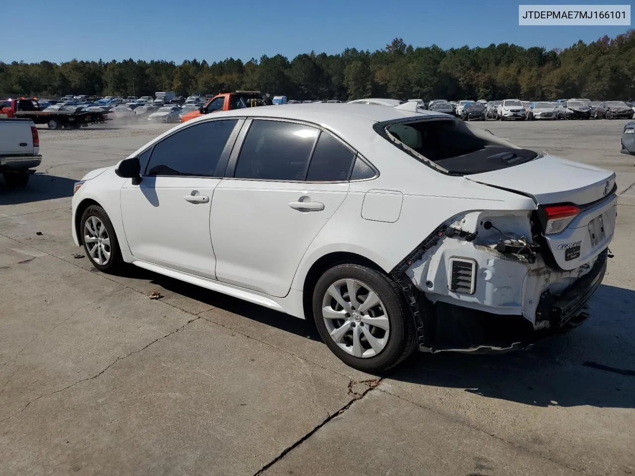 2021 Toyota Corolla Le VIN: JTDEPMAE7MJ166101 Lot: 77151744