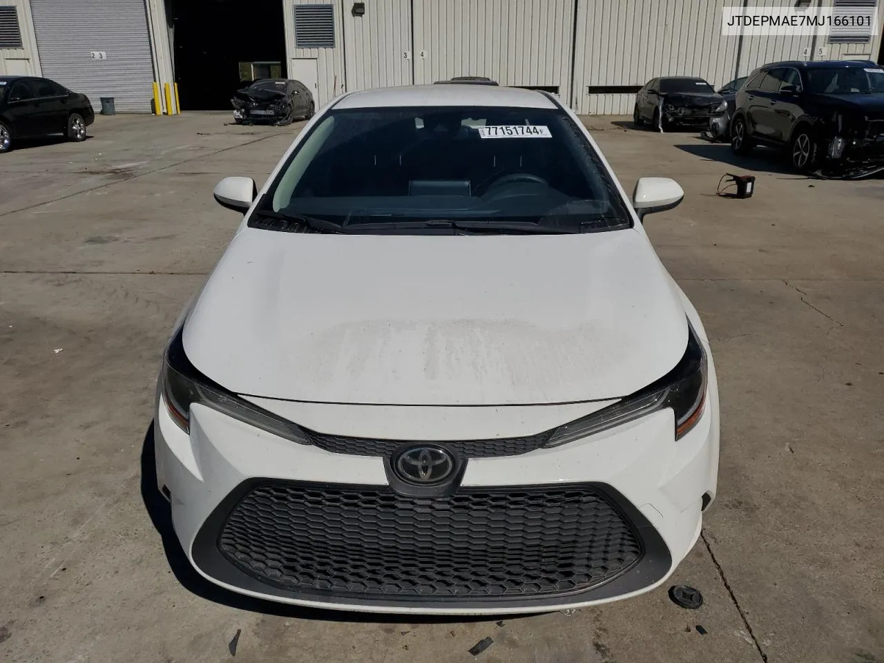 2021 Toyota Corolla Le VIN: JTDEPMAE7MJ166101 Lot: 77151744