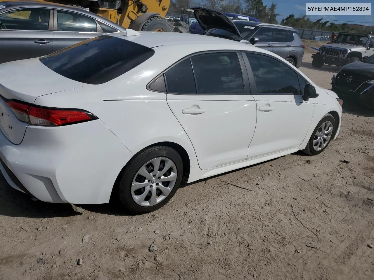 2021 Toyota Corolla Le VIN: 5YFEPMAE4MP152894 Lot: 77573004