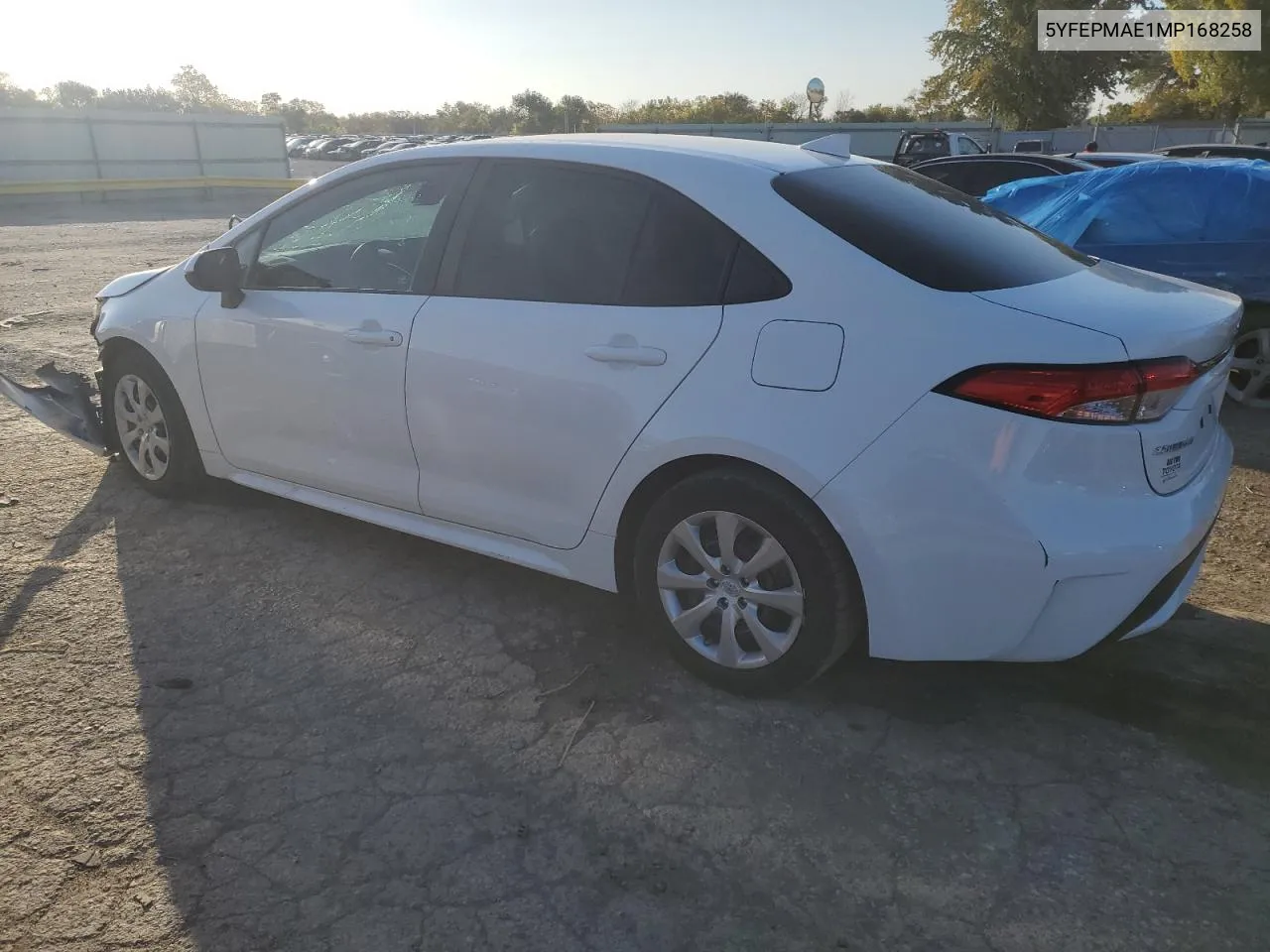 2021 Toyota Corolla Le VIN: 5YFEPMAE1MP168258 Lot: 77878654