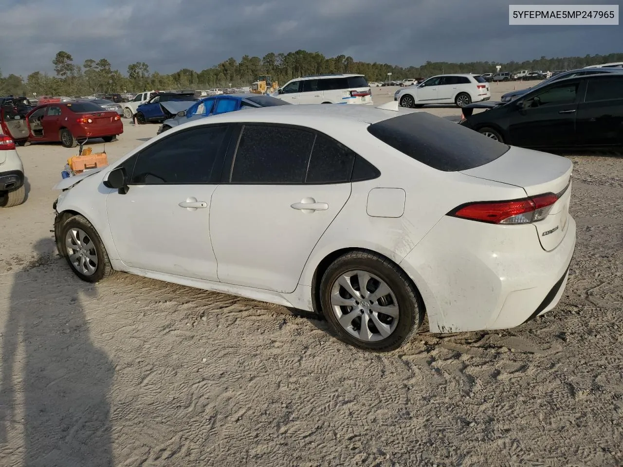 2021 Toyota Corolla Le VIN: 5YFEPMAE5MP247965 Lot: 77954114