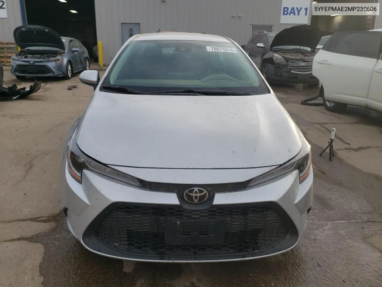 2021 Toyota Corolla Le VIN: 5YFEPMAE2MP230606 Lot: 78073314