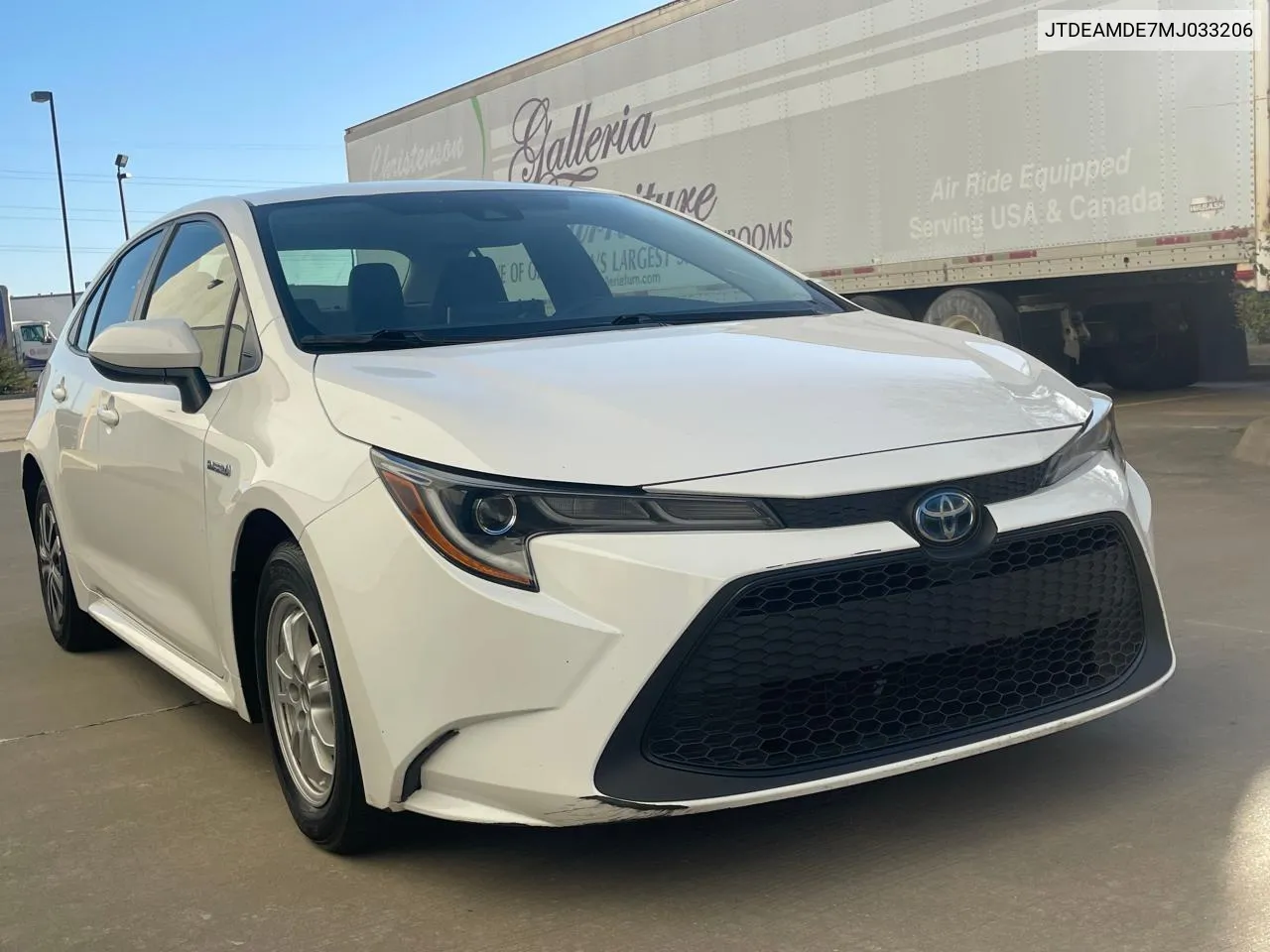 2021 Toyota Corolla Le VIN: JTDEAMDE7MJ033206 Lot: 78097204