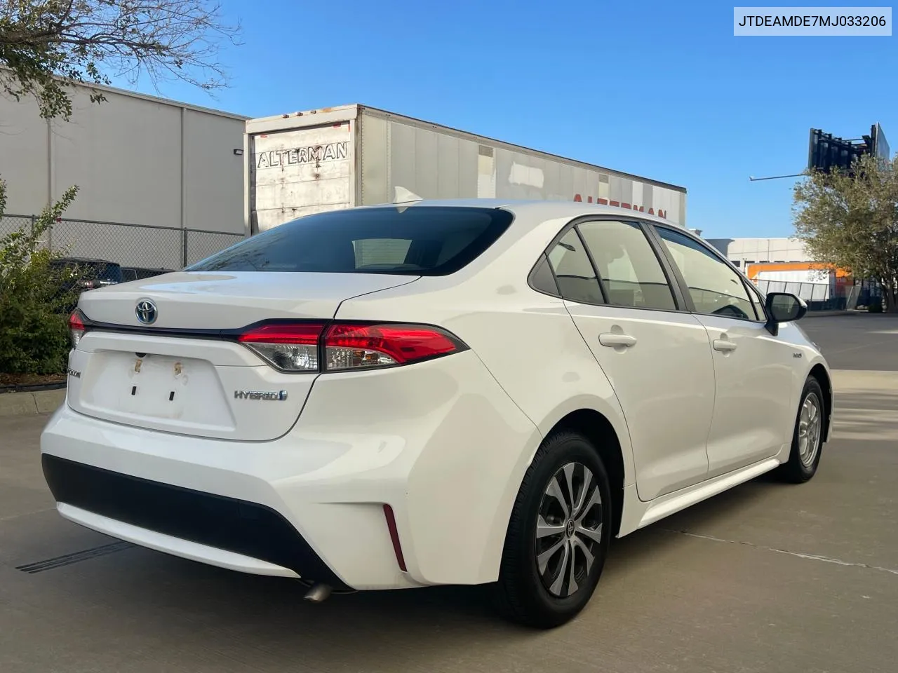 2021 Toyota Corolla Le VIN: JTDEAMDE7MJ033206 Lot: 78097204