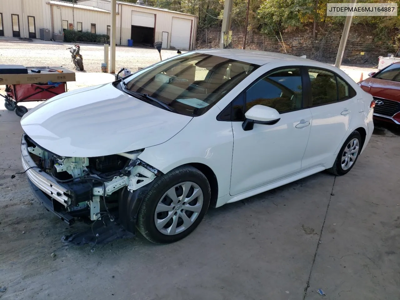 JTDEPMAE6MJ164887 2021 Toyota Corolla Le